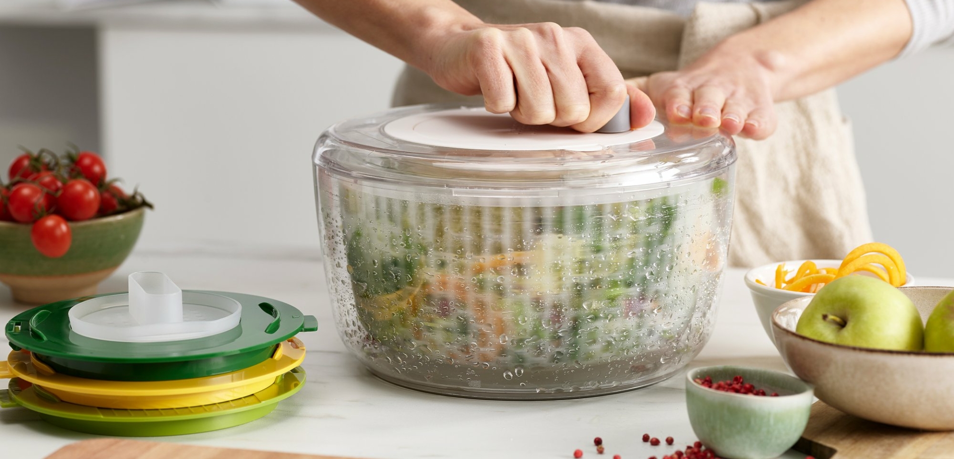 Multi-Prep Salad Spinner – MoMA Design Store